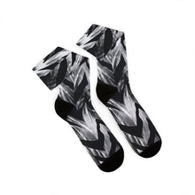 Load image into Gallery viewer, Sublimation Socks - Swirling zebra stripes with metallic sheen