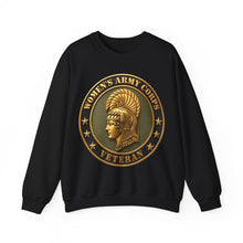 Load image into Gallery viewer, Crewneck Sweatshirt - Army - Women's Army Corps Veteran - 3D - Enhanced