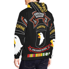 Load image into Gallery viewer, Men's All Over Print Hoodie (USA Size) (Model H13) - SSI - Vietnam - L Co 75th Ranger - 101st Abn - LRSD w VN SVC