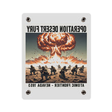 Load image into Gallery viewer, Acrylic Wall Art Panel - Atomic Testing in Nevada Desert Operation Fury