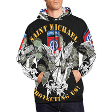 Load image into Gallery viewer, Men's All Over Print Hoodie (USA Size) (Model H13) - 82nd Airborne Div - Saint Michael - Protecting Us - Mass
