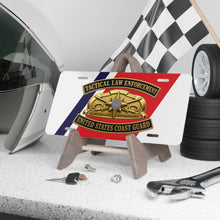 Load image into Gallery viewer, License Plate - USCG - Tactical Law Enforcement w txt - 3D - Enhanced