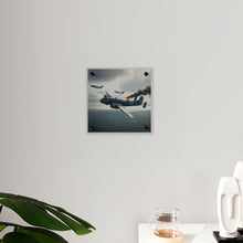 Load image into Gallery viewer, Acrylic Wall Art Panel - April 8, 1950, Baltic Sea - Latvia Soviet fighters shot down a U.S. Navy PB4Y-2 - Liberator - Cold War
