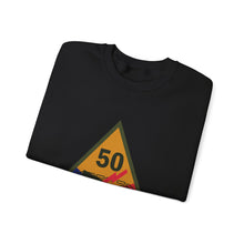Load image into Gallery viewer, Crewneck Sweatshirt - SSI - 50th Armored Division w Name Tape X 300