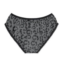 Load image into Gallery viewer, Women's Briefs - Leopard Camouflage - Battleship Color