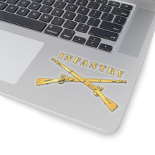 Load image into Gallery viewer, Kiss-Cut Stickers - Army - Infantry Br - Crossed Rifles w Gradient Outline