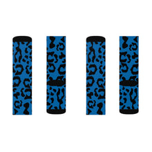 Load image into Gallery viewer, Sublimation Socks - Leopard Camouflage - Blue-Black