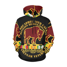 Load image into Gallery viewer, Men's All Over Print Hoodie (USA Size) (Model H13) - 1st Squadron, 10th Cavalry w SVC