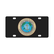 Load image into Gallery viewer, Commander In Chief - US Pacific Fleet X 300 Classic License Plate