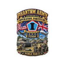 Load image into Gallery viewer, Kiss-Cut Stickers - Army - Phantom Army - Operation Fortitude - WWII - 1st FUSAG - 3D - Enhanced