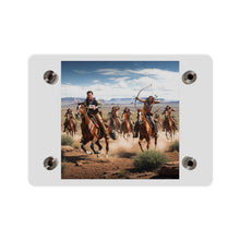 Load image into Gallery viewer, Acrylic Wall Art Panel - Apache Indians attacking a Pony Express Rider