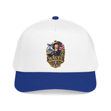Load image into Gallery viewer, Mid Profile Baseball Cap - WAVES - Women Accepted for Volunteer Emergency Service WWII - 3D - Enhanced