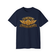 Load image into Gallery viewer, Unisex Ultra Cotton Tee - USCG - Aircrew Badge w txt - 3D - Enhanced