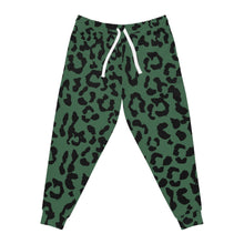 Load image into Gallery viewer, Athletic Joggers (AOP) - Leopard Camouflage - Green-Black