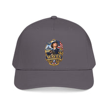Load image into Gallery viewer, Mid Profile Baseball Cap - WAVES - Women Accepted for Volunteer Emergency Service WWII - 3D - Enhanced