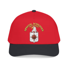 Load image into Gallery viewer, Mid Profile Baseball Cap - Special Activities Division - COA - Central Intelligence Agency - 3D - Enhanced