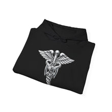 Load image into Gallery viewer, Hoodie – Army Medical Service Corps (MS) Branch Insignia - 3D - Silver - Enhanced