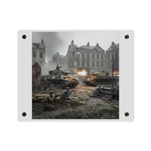 Load image into Gallery viewer, Acrylic Wall Art Panel - US Tank Destroyer - M10 Wolverine Battles a German Panzer Tank