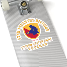 Load image into Gallery viewer, Kiss-Cut Stickers - Army - SSI - 52nd Infantry Division (1946-1947) - 49'ers - US Army Veteran X 300