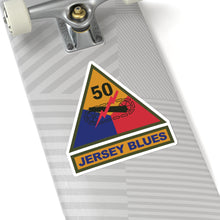 Load image into Gallery viewer, Kiss-Cut Stickers - SSI - 50th Armored Division w Name Tape X 300