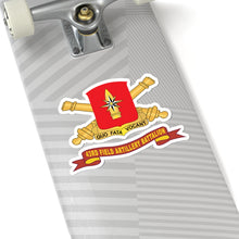 Load image into Gallery viewer, Kiss-Cut Stickers - 43rd Field Artillery Battalion - Red w Br - Ribbon