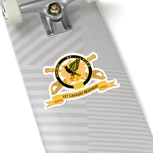 Load image into Gallery viewer, Kiss-Cut Stickers - Army - 1st Cavalry Regiment w Br - Ribbon