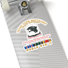 Load image into Gallery viewer, Kiss-Cut Stickers - Army - 761st Tank Battalion - Black Panthers - WWII EU SVC