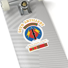 Load image into Gallery viewer, Kiss - Cut Stickers - Army - 56th Artillery - Pershing w Svc Medals