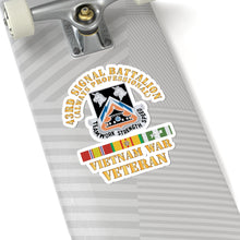 Load image into Gallery viewer, Kiss - Cut Stickers - Army - 43rd Signal Battalion - Vietnam War Veteran - DUI w VN SVC X 300