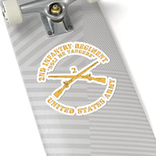 Load image into Gallery viewer, Kiss - Cut Stickers - Army - 2nd Infantry Regiment Branch - Noli Me Tangere - US Army X 300