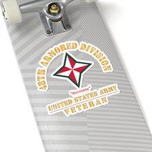 Load image into Gallery viewer, Kiss-Cut Stickers - Army - SSI - 48th Armored Division - Hurricane - US Army Veteran X 300