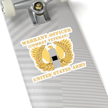 Load image into Gallery viewer, Kiss-Cut Stickers - Army - Warrant Officer - W01 - Combat Veteran - Flat - Eagle and Bar X 300