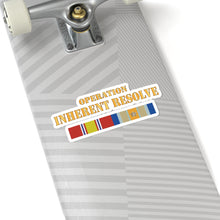 Load image into Gallery viewer, Kiss - Cut Stickers - Army - Opn Inherent Resolve (OIR) SVC Bar w Txt X 300