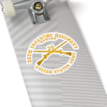 Load image into Gallery viewer, Kiss - Cut Stickers - Army - 25th Infantry Regiment - Onward - Branch Insignia