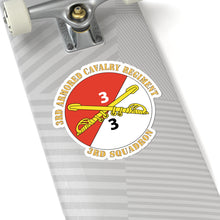 Load image into Gallery viewer, Kiss-Cut Stickers - Army - 3rd Squadron - 3rd Armored Cavalry Regiment with Text