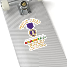 Load image into Gallery viewer, Kiss-Cut Stickers - Purple Heart - WIA w VN SVC