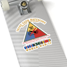 Load image into Gallery viewer, Kiss-Cut Stickers - Army - 761st Tank Battalion - Black Panthers - w SSI WWII EU SVC