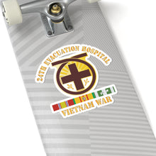 Load image into Gallery viewer, Kiss - Cut Stickers - Army - 24th Evacuation Hospital - Vietnam War w V N SVC X 300