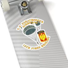 Load image into Gallery viewer, Kiss - Cut Stickers - Army - US Paratrooper - 18th Fires Brigade