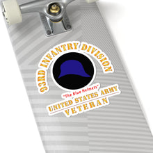 Load image into Gallery viewer, Kiss-Cut Stickers - Army - SSI - 93rd Infantry Division - The Blue Helmets - US Army Veteran X 300