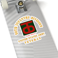 Load image into Gallery viewer, Kiss-Cut Stickers - Army - SSI - 90th Infantry Division - Tough 'Ombres - US Army Veteran X 300