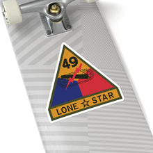 Load image into Gallery viewer, Kiss-Cut Stickers - SSI - 49th Armored Division w Name Tape X 300