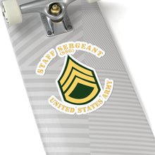 Load image into Gallery viewer, Kiss-Cut Stickers - Army - Staff Sergeant - SSG - Flat X 300
