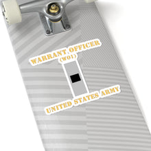 Load image into Gallery viewer, Kiss-Cut Stickers - Army - Warrant Officer - W01 - Flat X 300