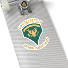 Load image into Gallery viewer, Kiss-Cut Stickers - Army - Enlisted - SPEC 6 - Specialist 6 - Std - Combat Veteran X 300