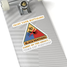 Load image into Gallery viewer, Kiss-Cut Stickers - Army - 761st Tank Battalion - Carry On the Legacy, Come Out Fighting w SSI w Nametape X 300