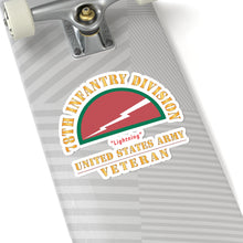 Load image into Gallery viewer, Kiss-Cut Stickers - Army - SSI - 78th Infantry Division - Lightning - US Army Veteran X 300