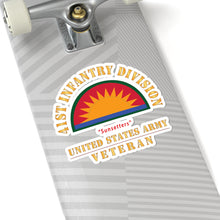 Load image into Gallery viewer, Kiss-Cut Stickers - Army - SSI - 41st Infantry Division - Sunsetters - US Army Veteran X 300