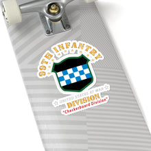 Load image into Gallery viewer, Kiss-Cut Stickers - Army - 99th Infantry Division - Checkerboard Division