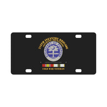 Load image into Gallery viewer, Army - 218th Infantry Bde - Hvy - Spearate - Cold War Veteran - DUI Classic License Plate